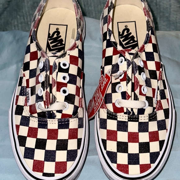 Vans Size 7 Blue/Red - Picture 2 of 2